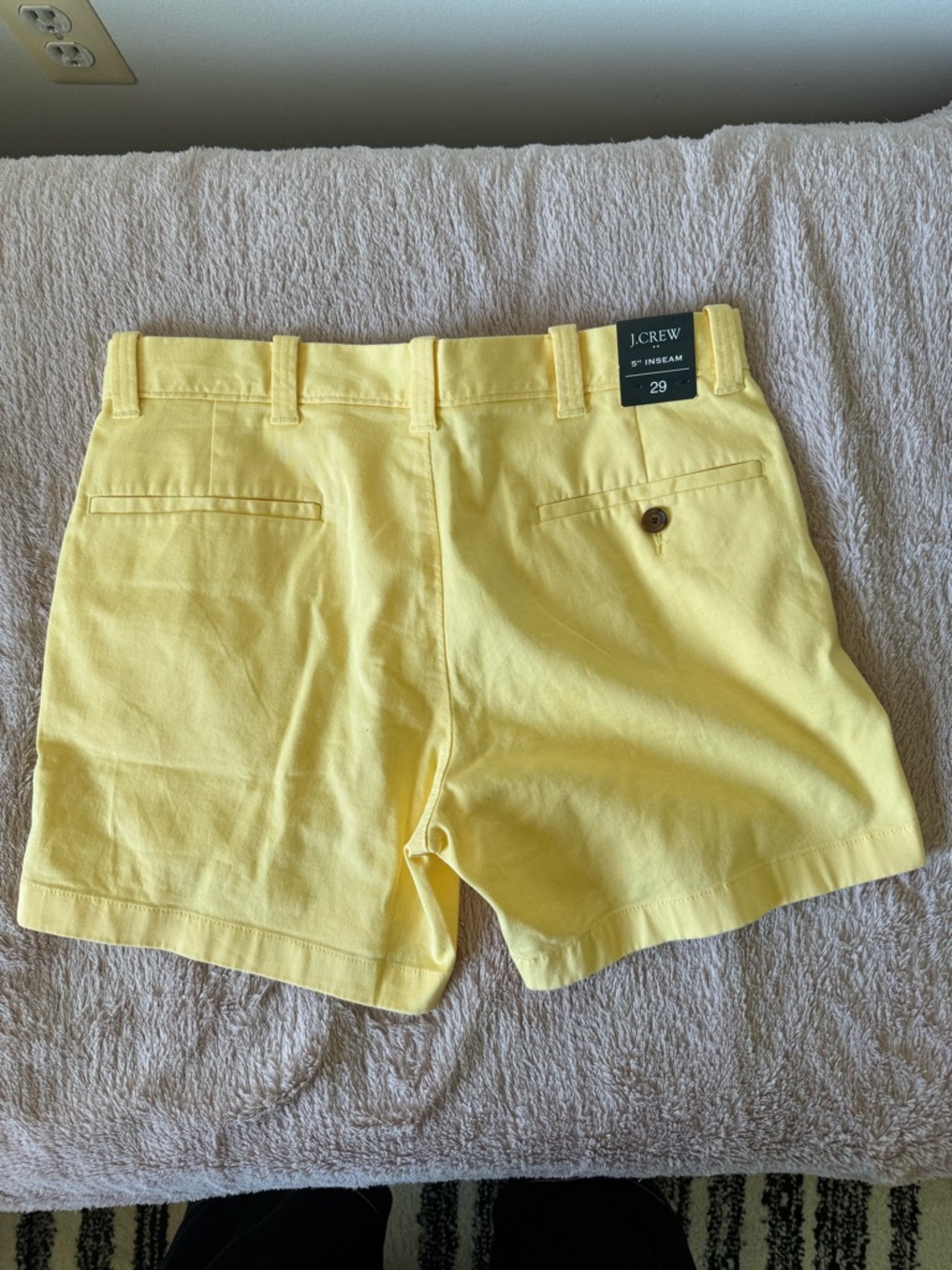 J. Crew Pale Butter Yellow Chino Shorts - Picture 3 of 8